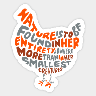 Encouraging Chicken Sticker